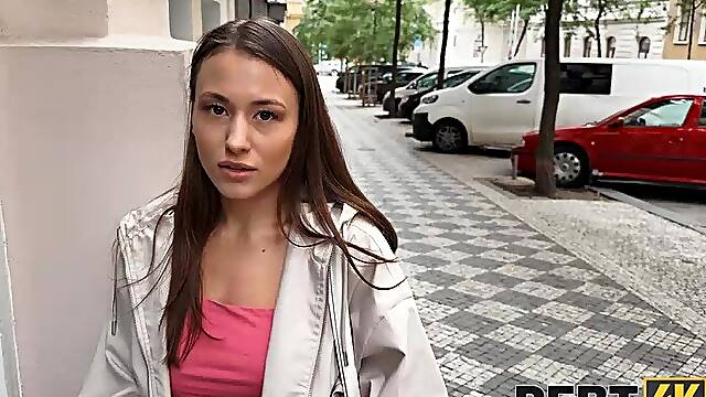 Strict female boss tries collecting debt from hot model