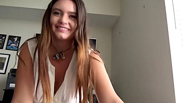 Lustful Hippie teen crazy sex video