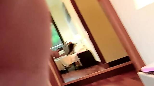 Dude moves cock back and forth inside sweet pussy in bed