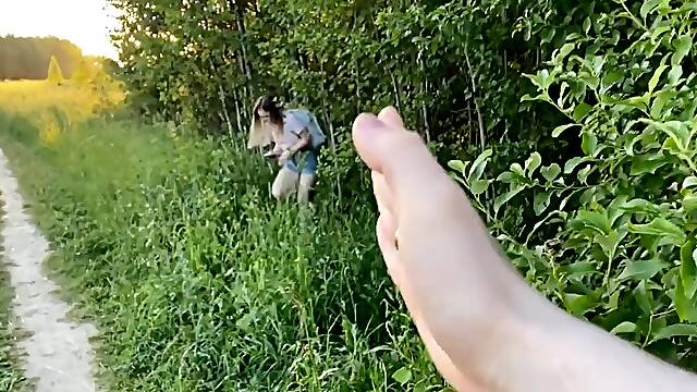 Alexa Mills outdoor POV sex