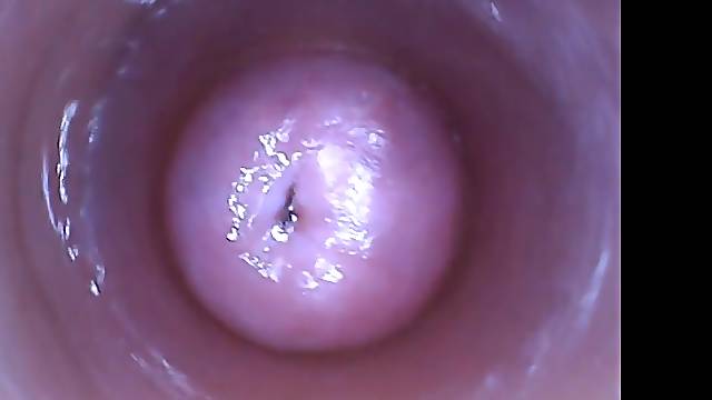 Kira with Internal Slit Camera Showing Us the Insides of Her Vagina