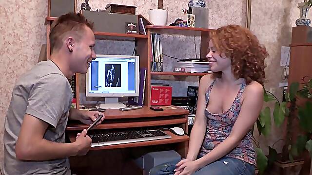 Redhead Cuckolds Her Husband While She Fucks Another Guy