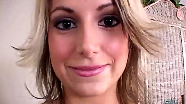 Beautiful Small Boobed Blonde Nikki Hilton Squirts to a Fat Cock in POV