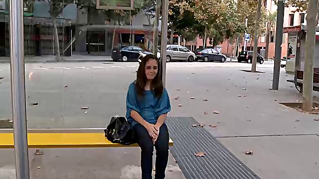 School girl is lured to hardcore sex act in a car POV