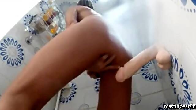 Anal orgasm with my wall mounted dildo