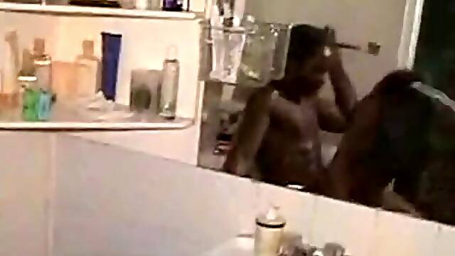 Hot Ebony Teen Running from The dick