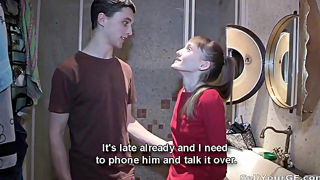 SELL YOUR GF - Money for an climax - movie scene 1