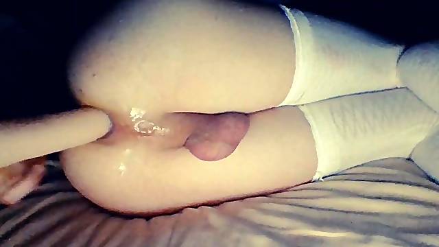 Sissy FemBoy Hard Screw And Gape Her Gap with Fresh Vibrator ! Gape also the Red ...