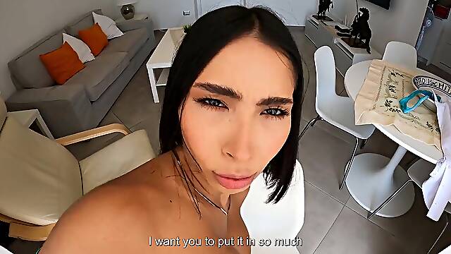 My NEIGHBOUR HELPS me to use my ANAL TOY - Ravello, Italy