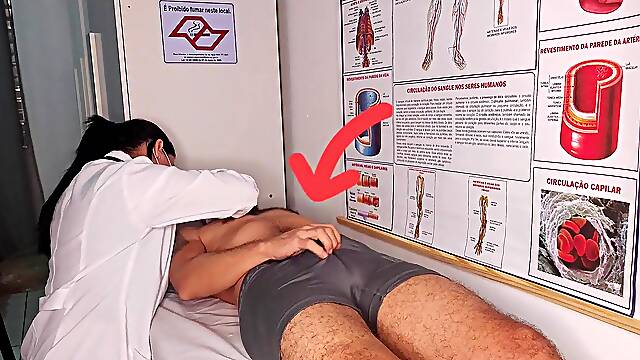 Oops... my ramrod went up in front of the nurse