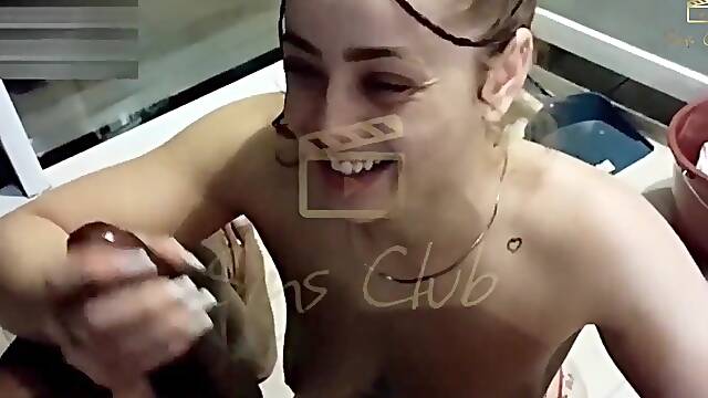 A real cuckold scene where the spouse films his wife being drilled by a 24cm thick jock - Each cuckolds fantasy is to watch his wife pleased with large, thick dongs breaking em in