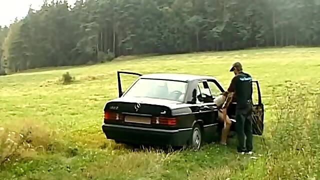 Aged Brunette hair Devours Rod in Wild Outdoor Group Fuck