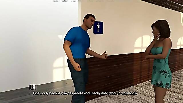 A Life Worth Living - Gameplay - Roleplay - Public Water closet Gloryhole Oral in Front of Spouse