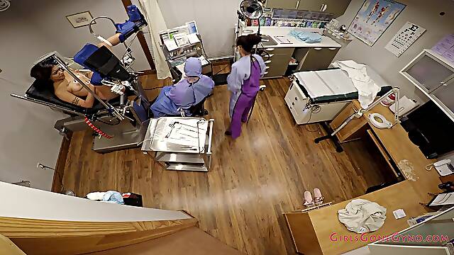 Marvelous Virginal Black Gal Jackie Banes Undergoes Mandatory Fresh Student Physical At Doctor Tampa & Nurses Gloved Hands - Part 6/7 SOLELY Neverseen MedFet Vids By GirlsGoneGynoCom