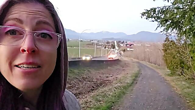 Private Side-of-the-road Pee at Sunset