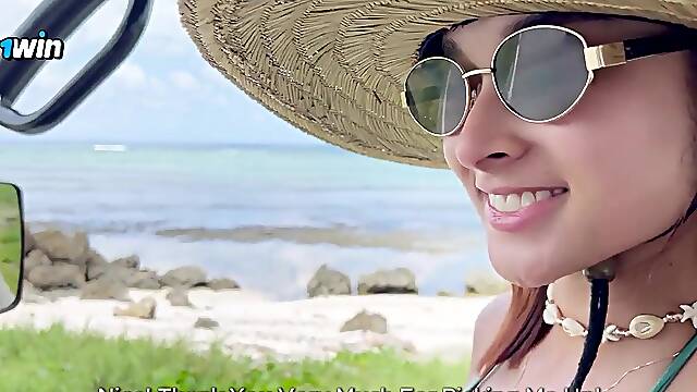 Tourist CREAMPIES gorgeous COLOMBIAN hottie on an island! - Abella olsen