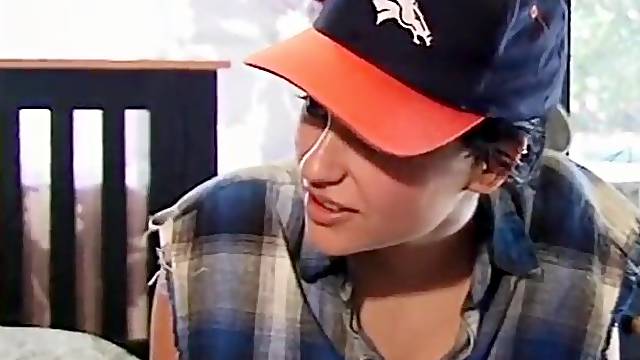 Sexy tomboy gets nailed by neighbor.