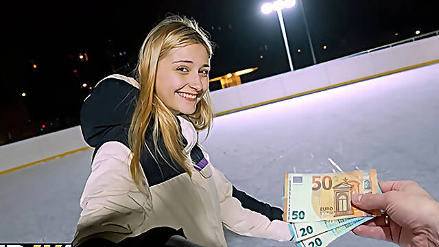 VIP4K. Funky City got caught at a public skating rink and got banged