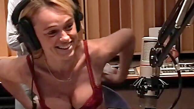 Topless defiance on French Radio Show