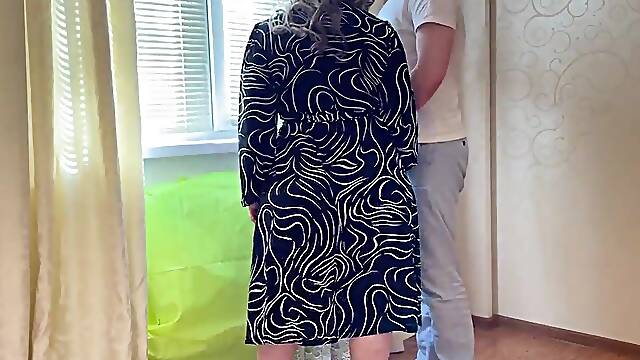 Older housewife gave oral pleasure and got drilled in the booty