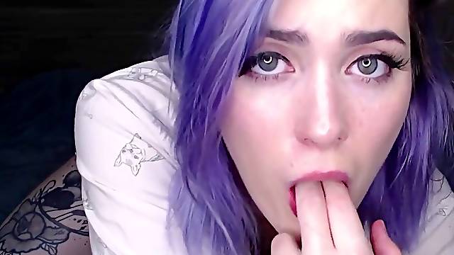 Girl converses to you sweetly while milking your dick POV