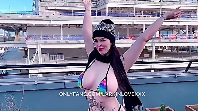 Larkin love tittyfucks a nasty devotee