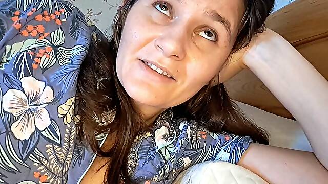 You liking Russian girlfriend wakes your up by gargling your wood (ASMR)