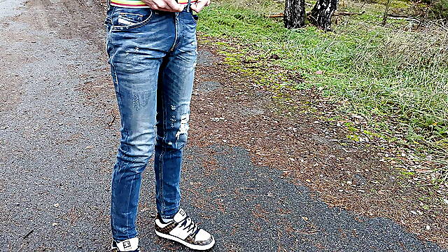 Outdoor piss compilation Part 2 - uncut cocks pee in public