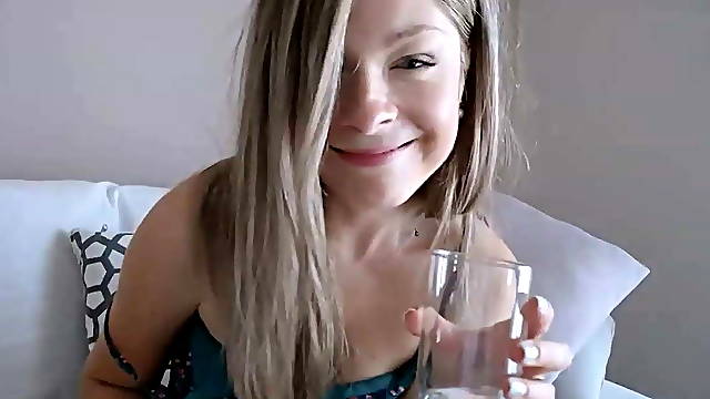 Husband catches babysitter and masturbates in front of her