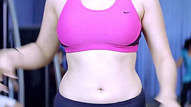 Hansika Sexy Fap Workout