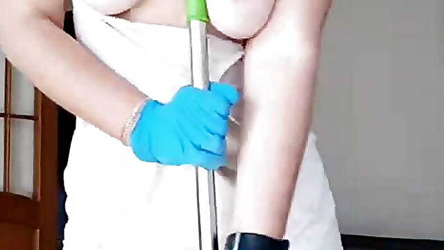 Sexy cleaning lady