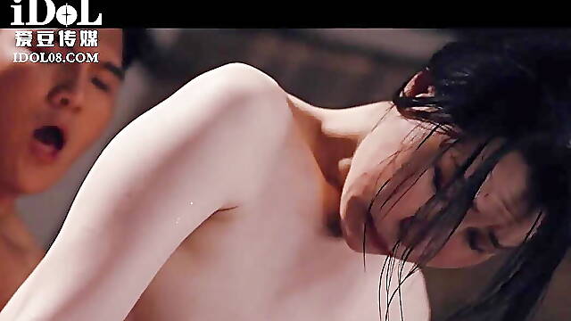 HOT ASIAN WIFE CHEATS WITH LOVER WHILE HUSBAND IS IN FRONT