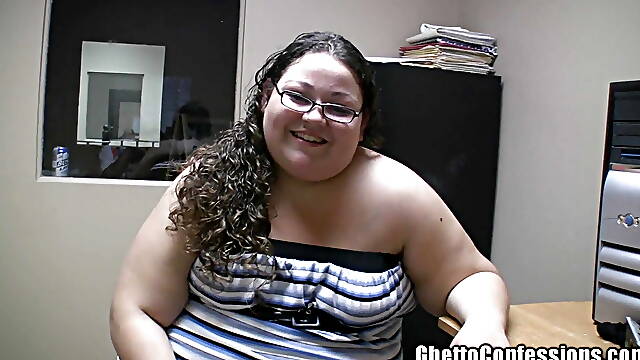 Ghetto Nerdy Womanatee Gobbling Cum From Tiny Cock Blowjob Glasses Pee Pee Swallower!