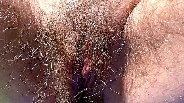 Hairy wife on nudist beach