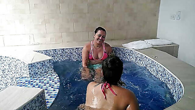 Nothing like a delicious pool with my lover