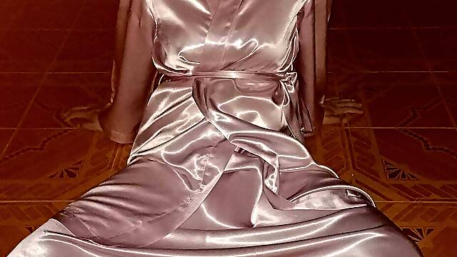 Cd dance in satin nightgown
