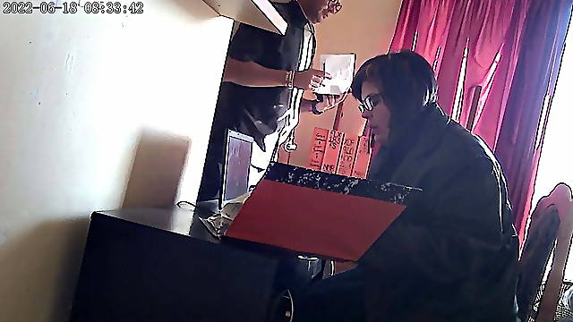 Secretary caught sucking the bosses cock office sex
