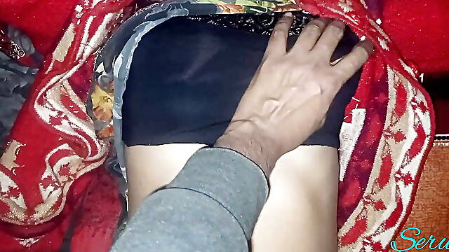 Bhabhi hard fucking and creampie pussy boobs pressing 