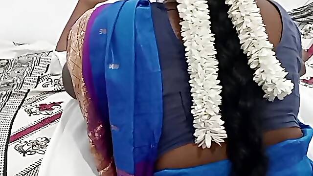 Tamil couples First night sex with my new husband hard fingerings pussy licking hot moaning 