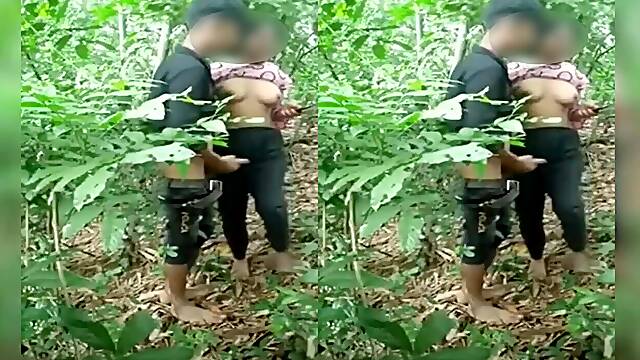 Bangladeshi college student with classmate in jungle, mms desi sex outdoors. GIRL SEX WITH LOVER IN JUNGLE