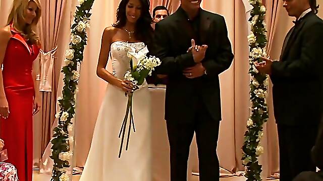 Despite just getting married he cannot help but cheat on his wife with the blonde