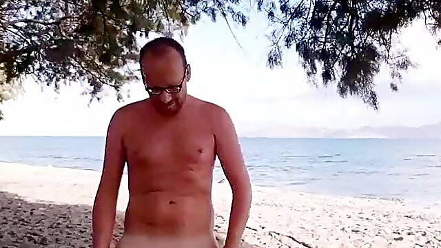German male nude at the beach