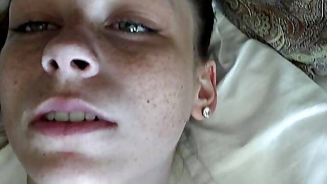 Renee Rose POV session sucks cock and takes cock deep then eats cum off feet and mouth