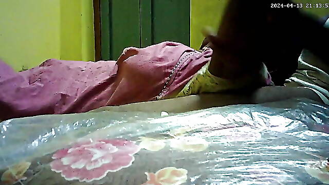 Indian village house wife boobs pressing