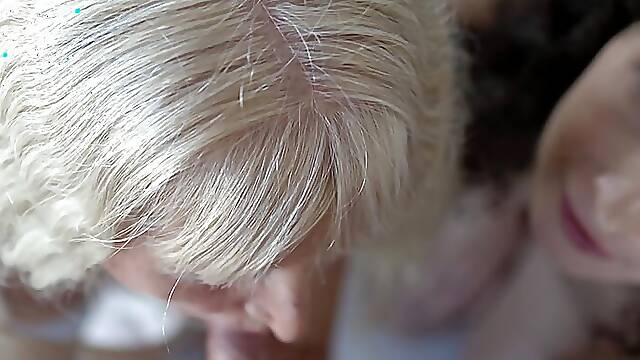 Lisichka Mila Fox fucks with a 70 year old grandmother and a young friend