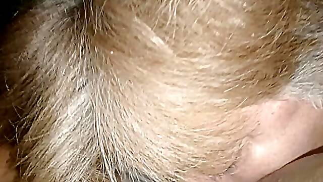 Mature grandma wanted to suck cock and uses her deep throat to make him cum