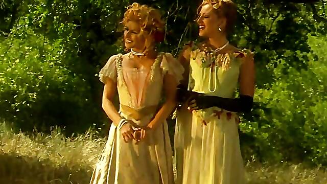 Another Two Blonde Lesbian Friends Are Getting Busy Eating Each Other Outdoors in Retro Fashion