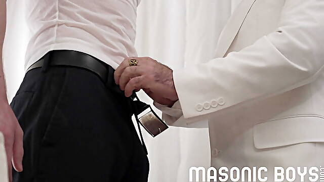 MasonicBoys Powerful church DILF Bishop Angus breeds cute sub twink