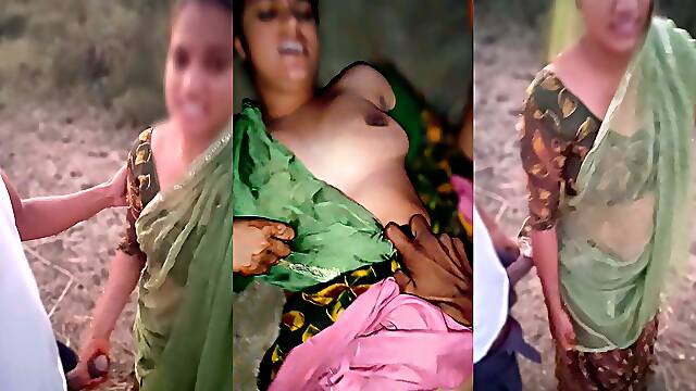 Indian Sasur ji with her bahu rani fucking outdoor hindi talking hindi audio