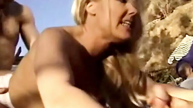 Blonde Wife Wearing White Undies Fucked By His Friend